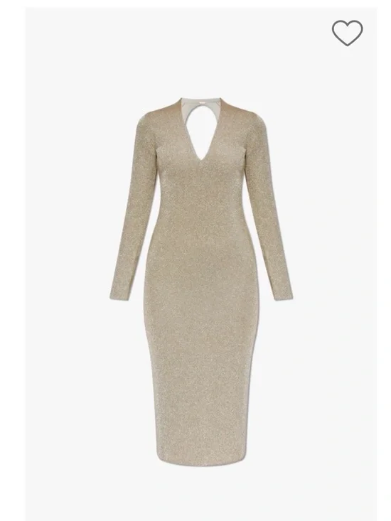 Cult Gaia Shayla Long-Sleeve V-Neck Midi Dress - Picture 4 of 8